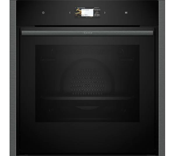 TieDex UK NEFF Slide&Hide N90 B64CS71G0B Electric Pyrolytic Smart Oven - Graphite