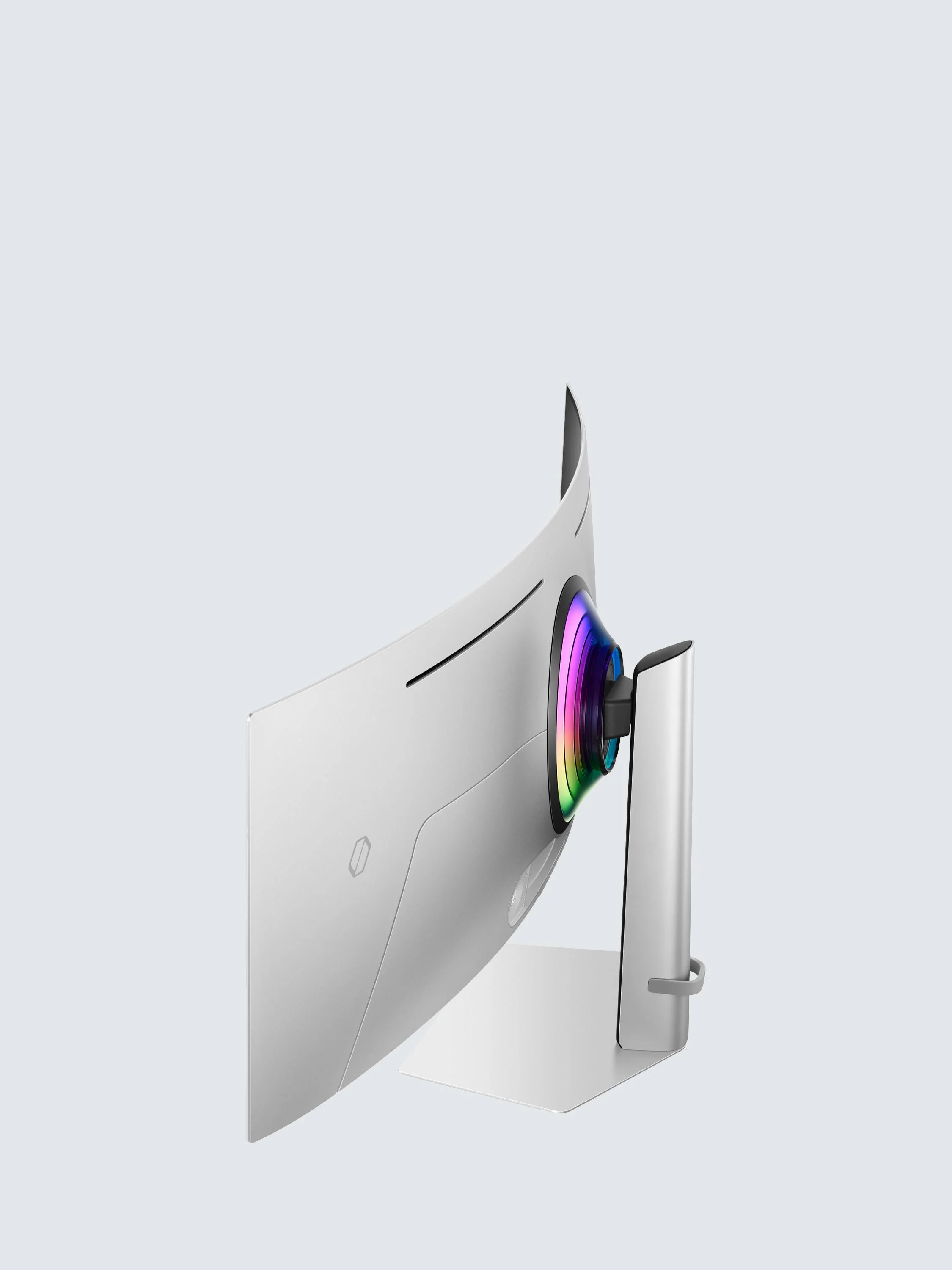TieDex UK Samsung Odyssey OLED G93SD LS49DG934SUXXU Dual QHD Gaming Monitor, 49”, Silver - Image 5