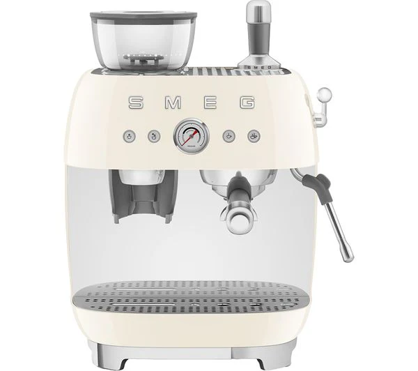 TieDex UK SMEG EGF03CRUK Bean to Cup Coffee Machine - Cream