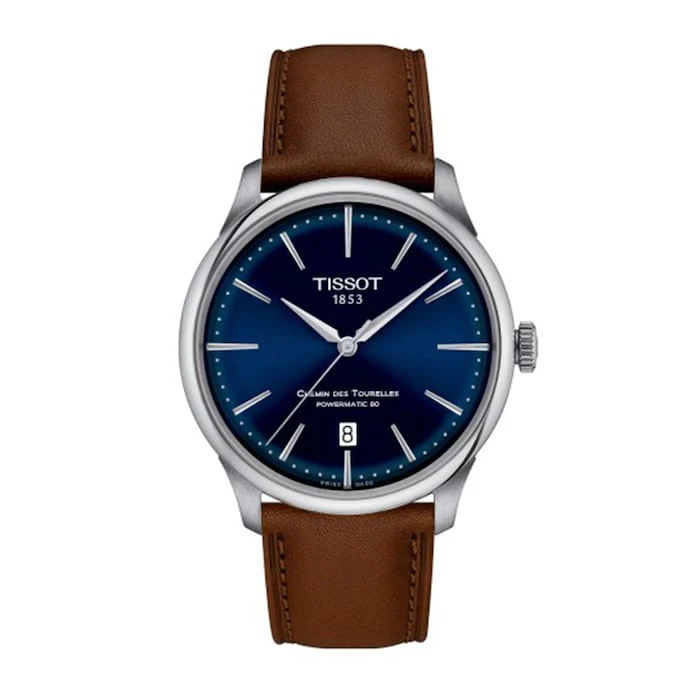 Tissot Automatic 39mm Men’s Watch with Blue Material Dial, Stainless Steel Case, 50m Water Resistant / T1398071604100