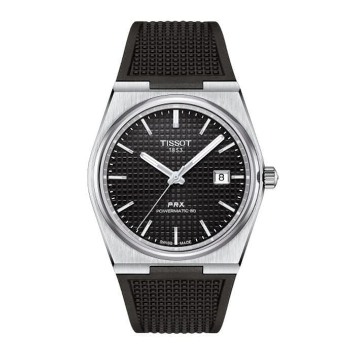 Tissot Automatic 40mm Men’s Watch with Black Material Dial, Stainless Steel Case, 100m Water Resistant / T1374071705100