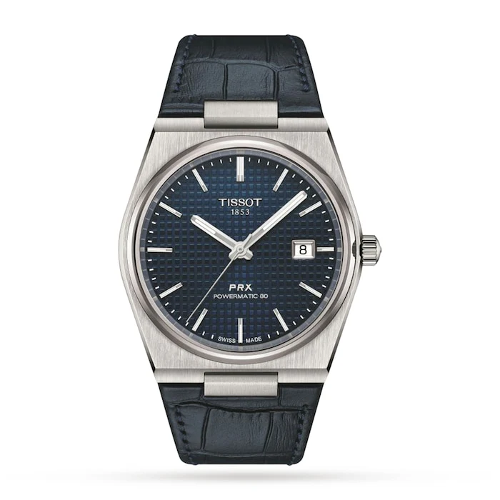 Tissot Automatic 40mm Men’s Watch with Blue Material Dial, Stainless Steel Case, 100m Water Resistant / T1374071604100