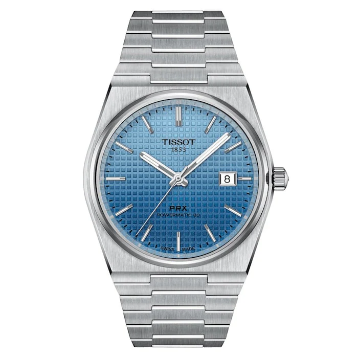 Tissot Automatic 40mm Men’s Watch with Blue Material Dial, Stainless Steel Case & Bracelet, 100m Water Resistant / T1374071135101