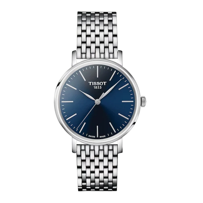 Tissot Everytime Lady Quartz 34mm Ladies Watch Blue Luxury Watch Swiss Made High Precision Movement T1432101104100