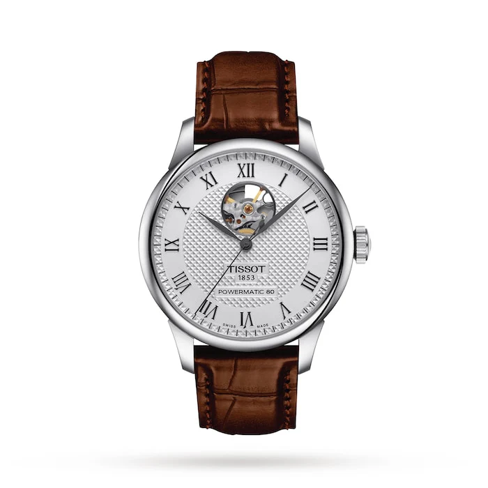 Tissot Heritage Automatic 39mm Men’s Watch with Silver Material Dial, Stainless Steel Case, 30m Water Resistant / T0064071603301