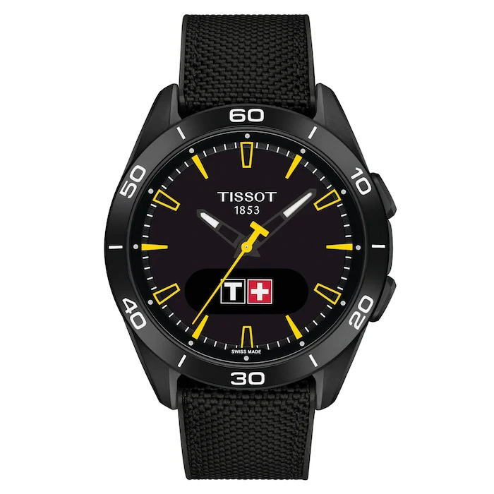 Tissot Heritage Quartz 44mm Men’s Watch with Black Material Dial, Titanium Case, 50m Water Resistant / T1534204705106