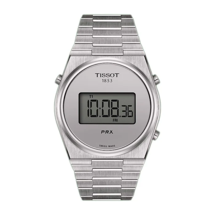 Tissot Quartz 35mm Men’s Watch with Digital Screen Material Dial, Stainless Steel Case & Bracelet, 100m Water Resistant / T1374631103000