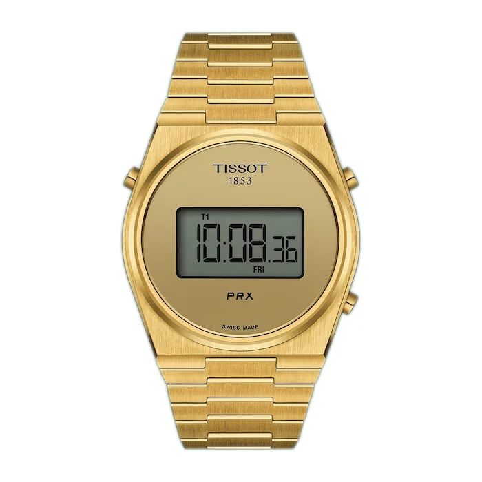 Tissot Quartz 35mm Men’s Watch with Digital Screen Material Dial, Stainless Steel Case & Bracelet, 100m Water Resistant / T1374633302000