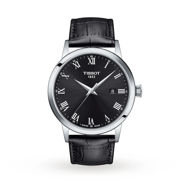 Tissot Quartz 42mm Men’s Watch with Black Material Dial, Stainless Steel Case, 50m Water Resistant / T1294101605300