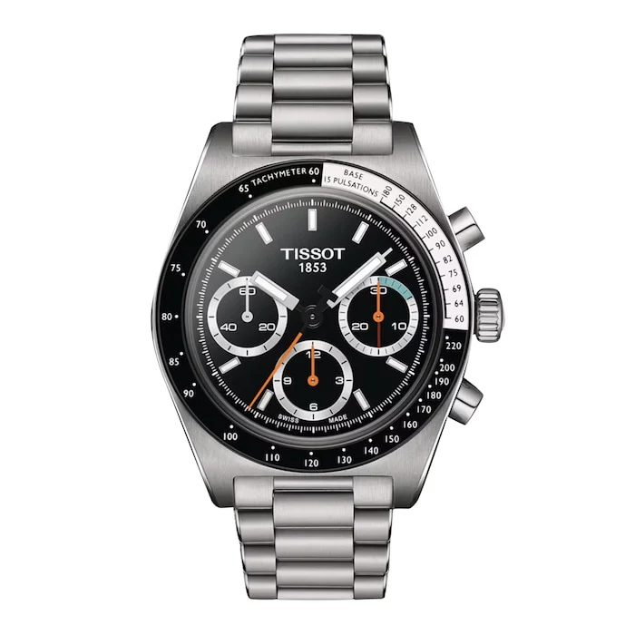 Tissot Sport Automatic 41mm Men’s Watch with Black Material Dial, Stainless Steel Case & Bracelet, 100m Water Resistant / T1494592105100