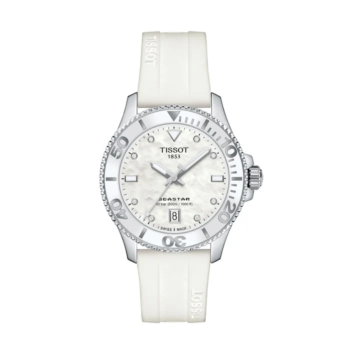 Tissot Sport Quartz 36mm Men’s Watch with Material Dial, Stainless Steel Case, 300m Water Resistant / T1202101711600
