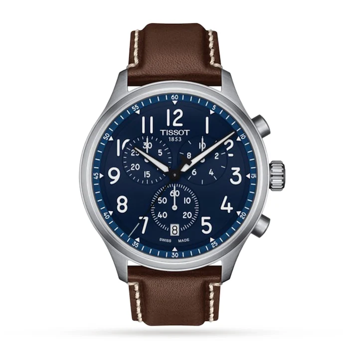 Tissot Sport Quartz 45mm Men’s Watch with Blue Material Dial, Stainless Steel Case, 100m Water Resistant / T1166171604200