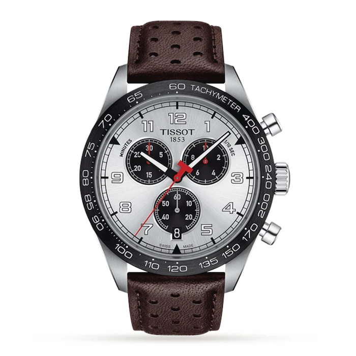 Tissot Sport Quartz 45mm Men’s Watch with Silver Material Dial, Stainless Steel Case, 100m Water Resistant / T1316171603200