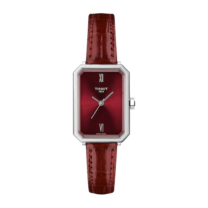 Tissot SRV 30mm Ladies Watch Red Luxury Watch Swiss Made High Precision Movement Sapphire Crystal T1601101642300