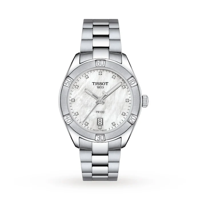 Tissot T-Classic PR100 Sport Chic 36mm Ladies Watch Luxury Watch Swiss Made High Precision Movement T1019101111600