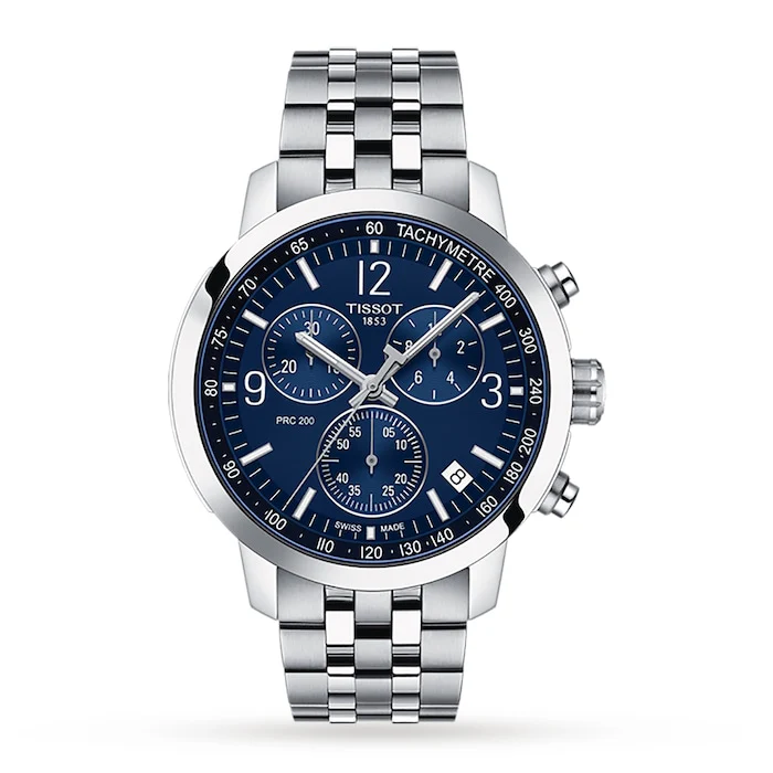 Tissot T-Sport PRC 200 Chronograph 42mm Mens Watch Luxury Watch Swiss Made Highâ Precision Movement Sapphire Crystal Stainless Steel Case  T1144171104700