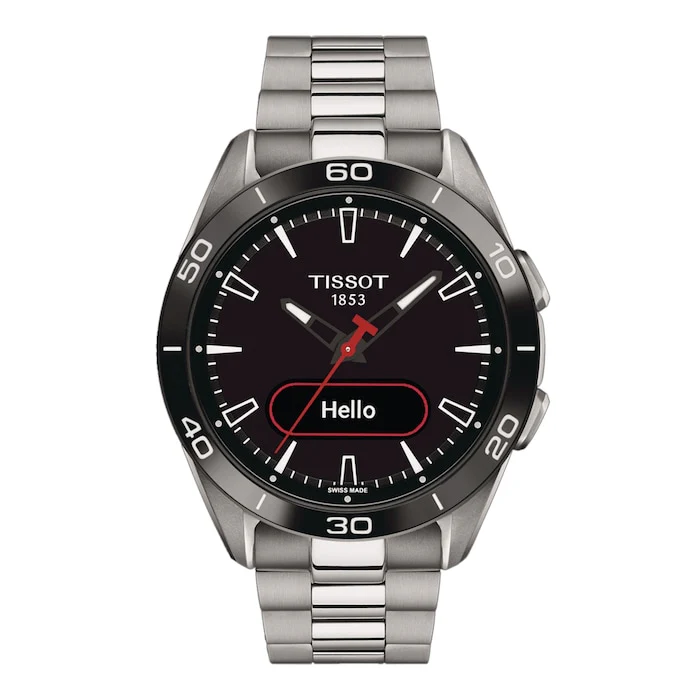 Tissot T-Touch Connect Sport 44mm Unisex Watch Black With Titanium Strap Luxury Watch T1534204405100
