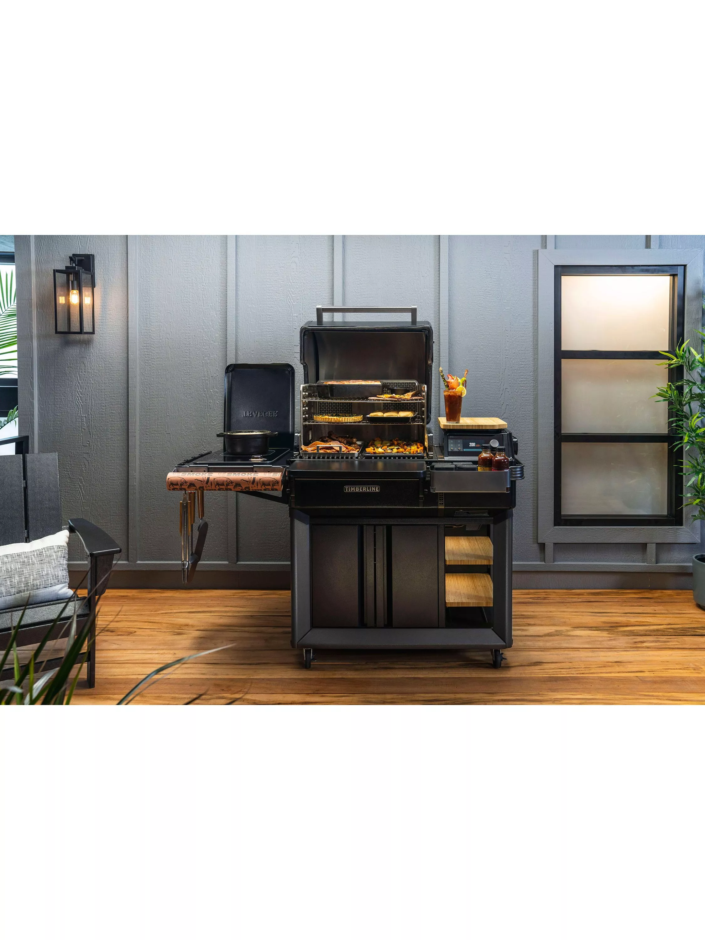 Traeger Timberline UK Wood Pellet Smart BBQ, Black - Image 7