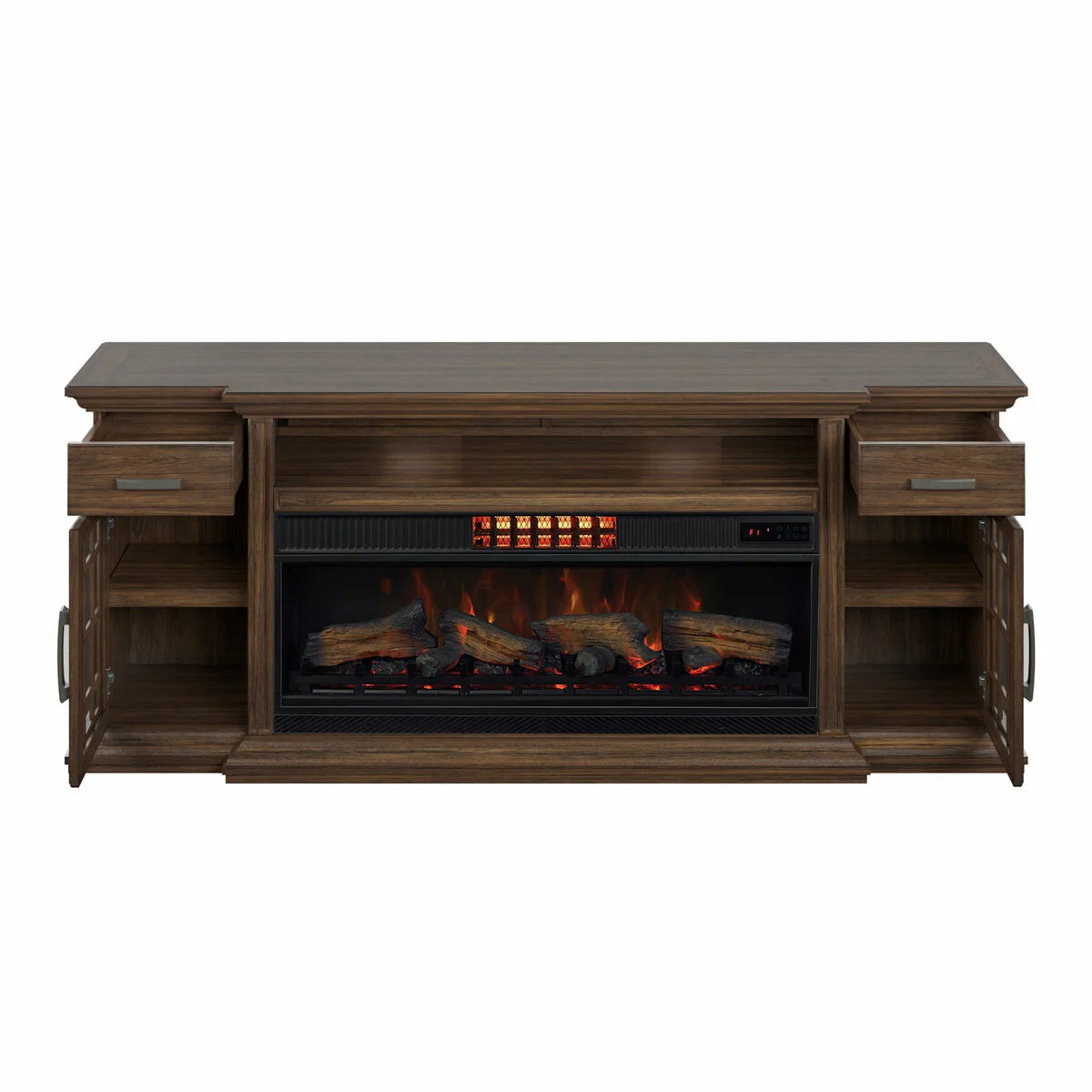 Tresanti Everett Media Mantel with ClassicFlame CoolGlow 2-in-1 Electric Fireplace & Fan - Image 3