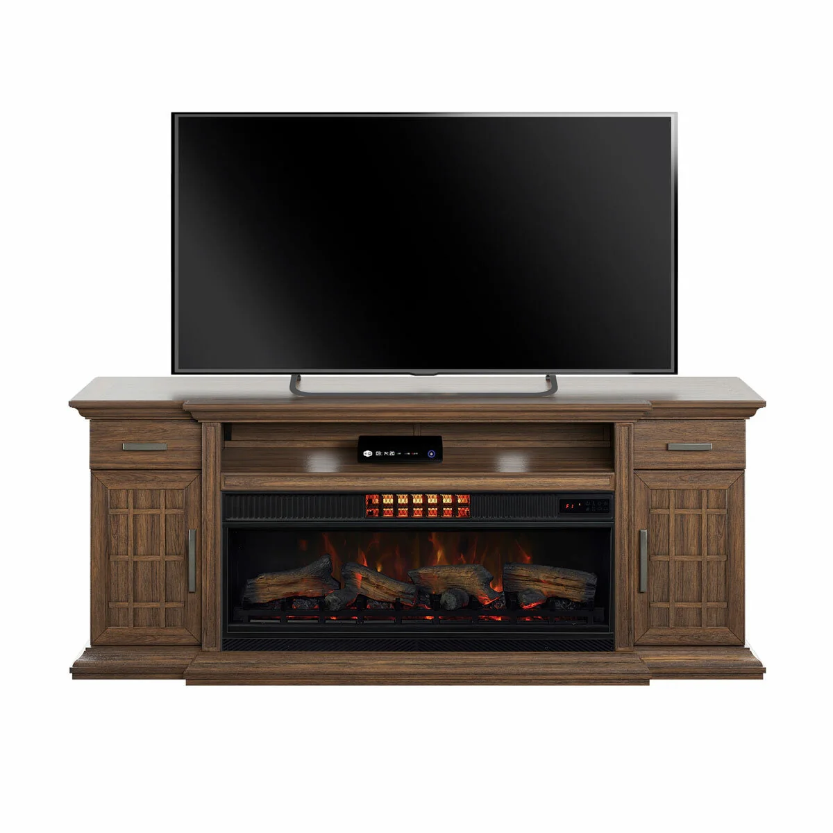 Tresanti Everett Media Mantel with ClassicFlame CoolGlow 2-in-1 Electric Fireplace & Fan - Image 4