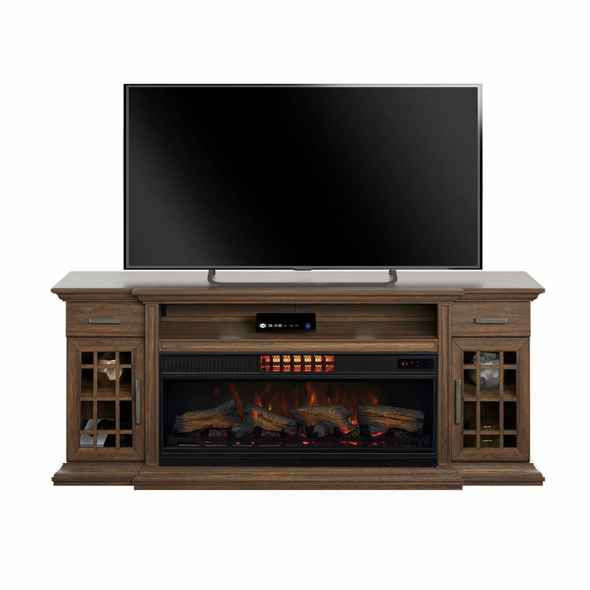 Tresanti Everett Media Mantel with ClassicFlame CoolGlow 2-in-1 Electric Fireplace & Fan - Image 5