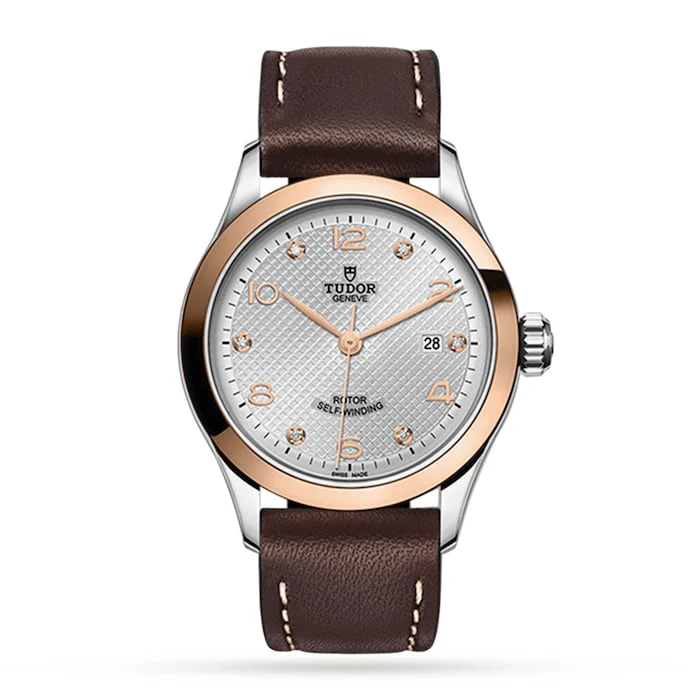 Tudor 1926 28mm Ladies Watch Steel & 18ct Rose Gold Case Silver Dial Luxury Watch Swiss Made M91351-0006