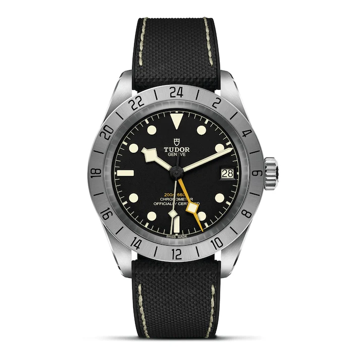 Tudor Automatic 39mm Men’s Watch with Black Material Dial, Stainless Steel Case, 200m Water Resistant / M79470-0003