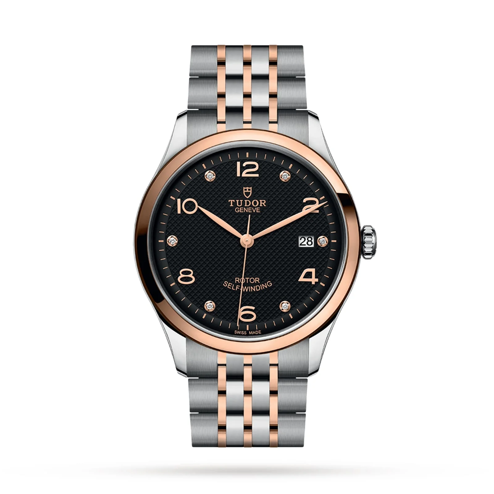 Tudor Automatic 39mm Men’s Watch with Black Material Dial, Stainless Steel Case & Bracelet, 100m Water Resistant / M91551-0004
