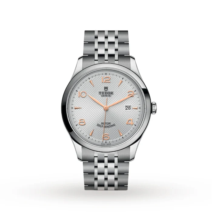 Tudor Automatic 41mm Men’s Watch with Silver Material Dial, Stainless Steel Case & Bracelet, 100m Water Resistant / M91650-0001