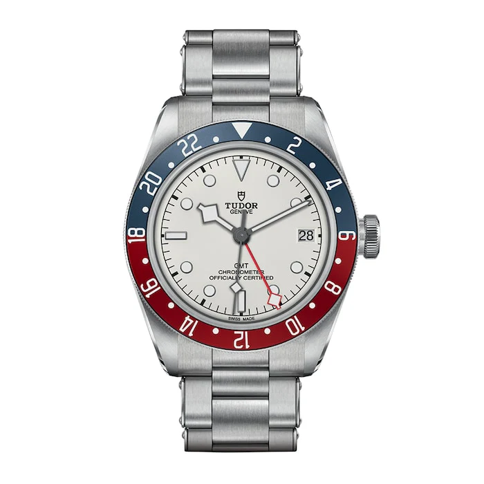 Tudor Automatic 41mm Men’s Watch with White Material Dial, Stainless Steel Case & Bracelet, 100m Water Resistant / M79830RB-0010