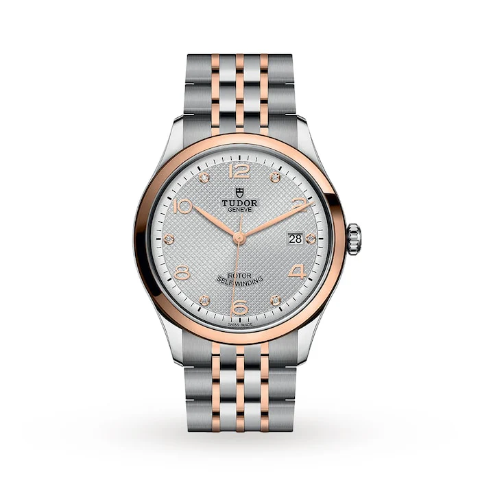 Tudor Automatic Men’s Watch with Silver Material Dial, Stainless Steel Case & Bracelet, 100m Water Resistant / M91551-0002