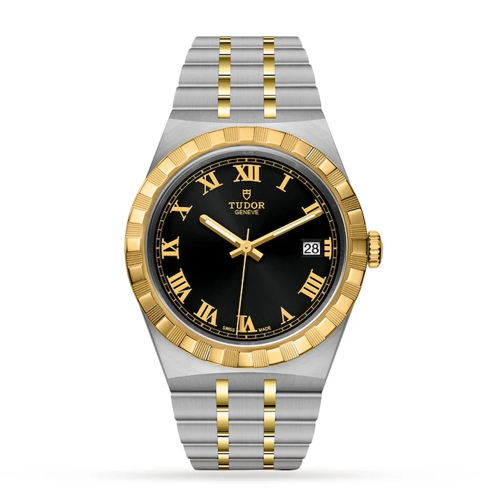 Tudor Heritage Automatic 38mm Men’s Watch with Black Material Dial, Stainless Steel Case, 100m Water Resistant / M28503-0006