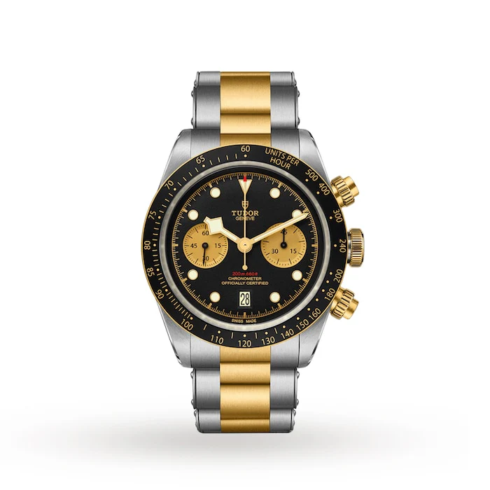 Tudor Heritage Automatic 41mm Men’s Watch with Black Material Dial, Stainless Steel Case & Bracelet, 200m Water Resistant / M79363N-0001