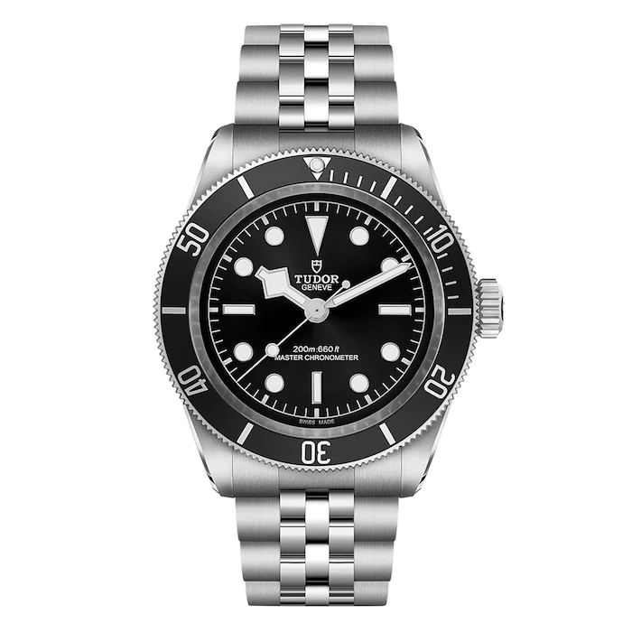 Tudor Heritage Automatic 41mm Men’s Watch with Black Material Dial, Stainless Steel Case & Bracelet, 200m Water Resistant / M7941A1A0NU-0003