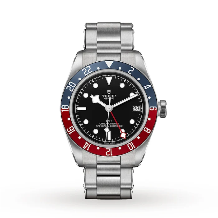 Tudor Heritage Automatic 41mm Men’s Watch with Black Material Dial, Stainless Steel Case & Bracelet, 200m Water Resistant / M79830RB-0001