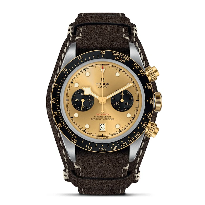 Tudor Heritage Automatic 41mm Men’s Watch with Champagne Material Dial, Stainless Steel Case, 200m Water Resistant / M79363N-0008