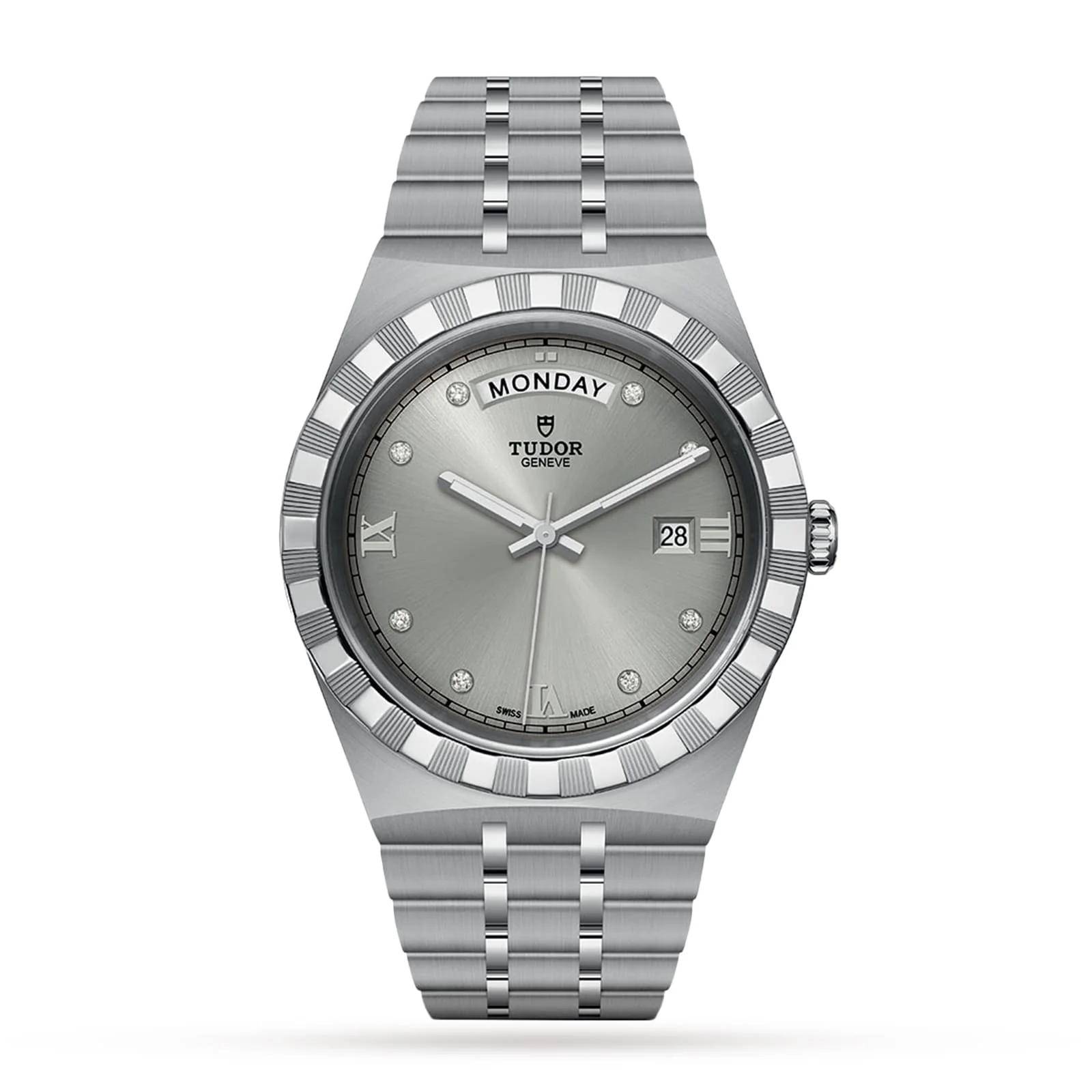 Tudor Heritage Automatic 41mm Men’s Watch with Silver Material Dial, Stainless Steel Case & Bracelet, 100m Water Resistant / M28600-0002
