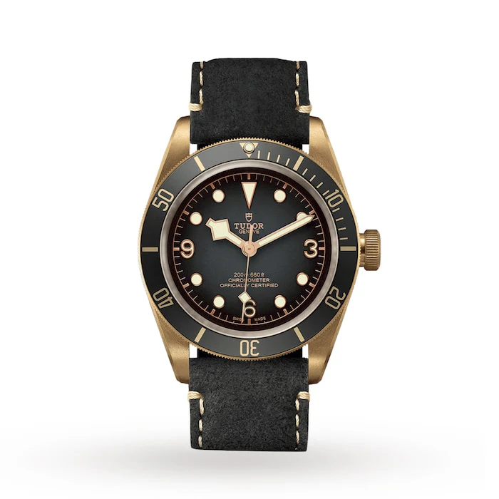Tudor Heritage Automatic 43mm Men’s Watch with Grey Material Dial, Bronze Case, 200m Water Resistant / M79250BA-0001