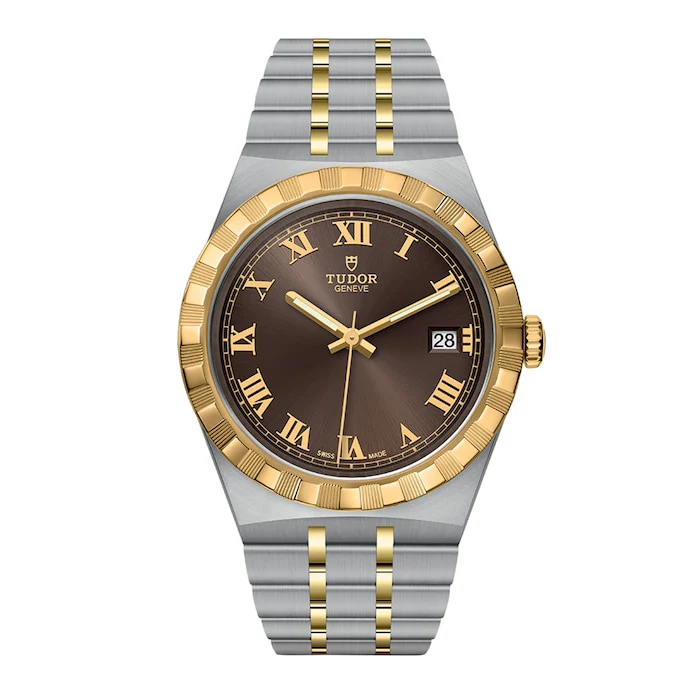 Tudor Royal S&G 38mm Steel Case Chocolate Brown Dial Luxury Watch Luxury Watch Swiss Made M28503-0007