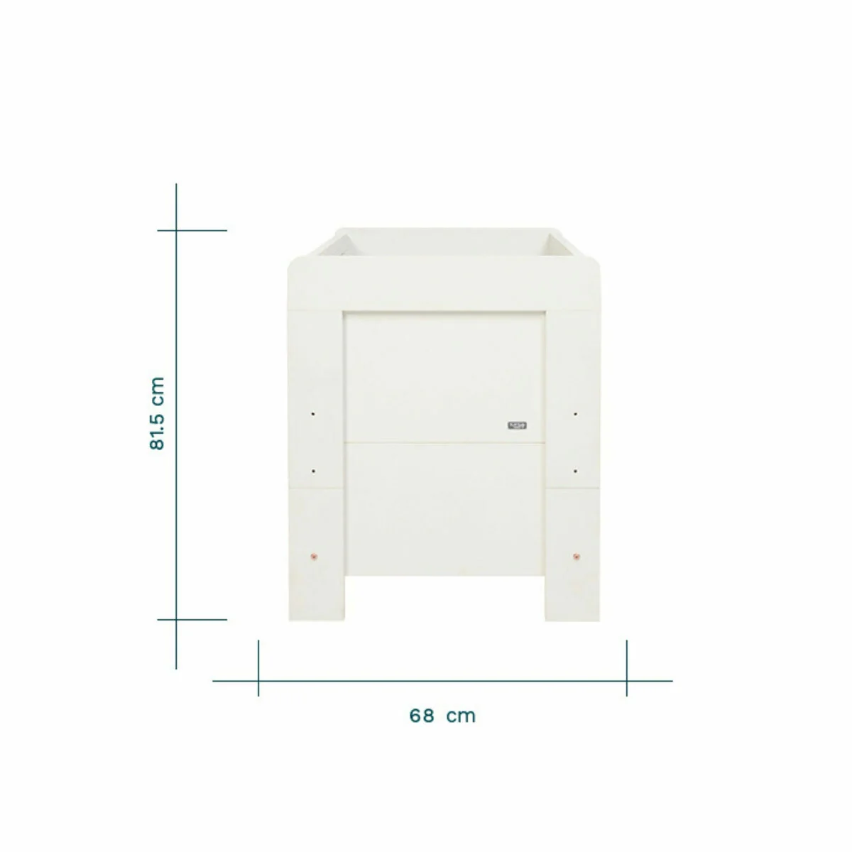 Tutti Bambini Alba Mini Cot Bed with Sprung Mattress, White - Image 3