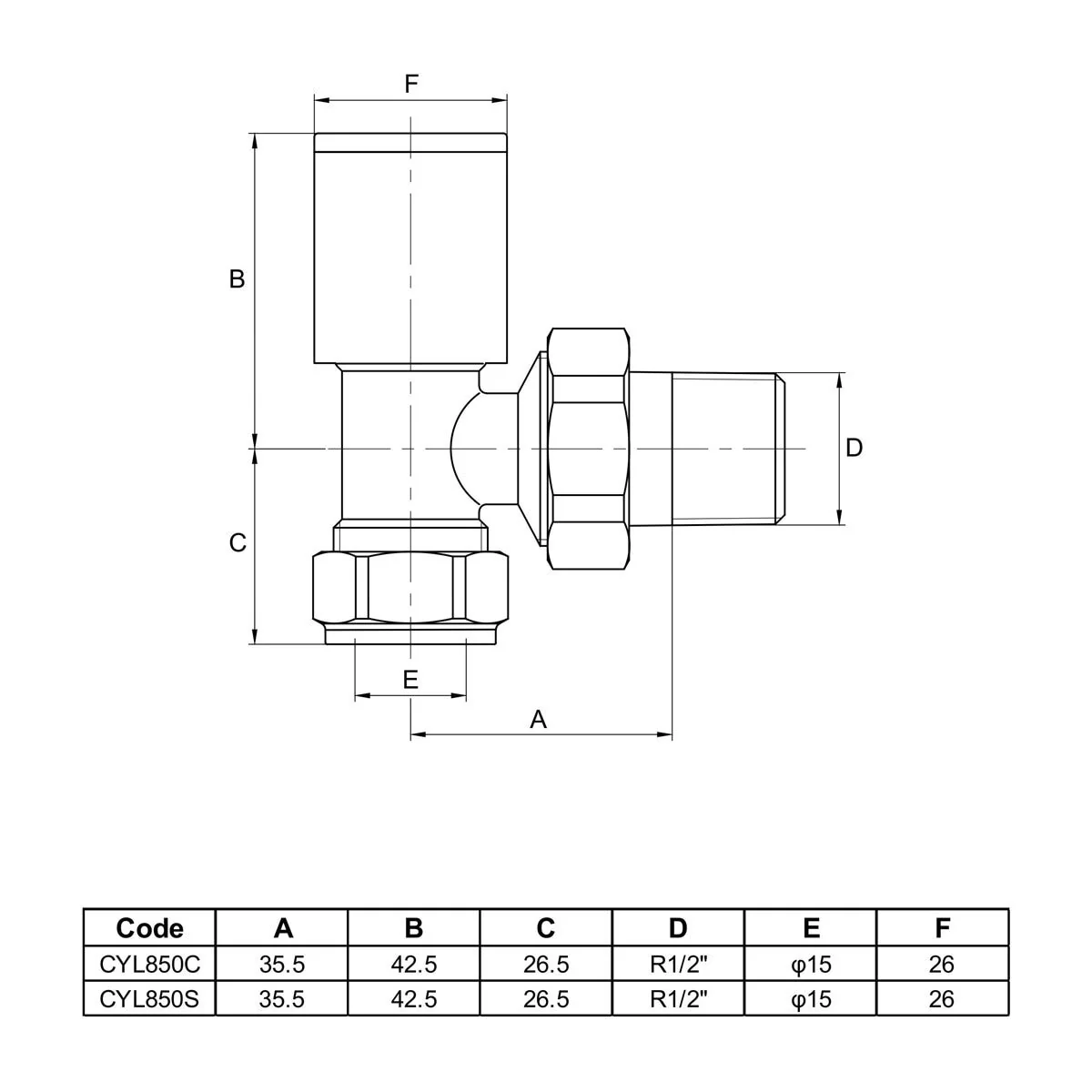 Ultraheat Cylindrical-25 Vertical Manual Valve + L/S (Pair) - Anthracite Grey - Image 3