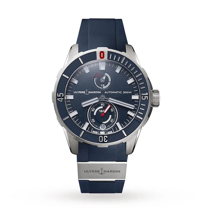 Ulysse Nardin Automatic 44mm Men’s Watch with Blue Material Dial, Titanium Case, 300m Water Resistant / 1183-170-3/93