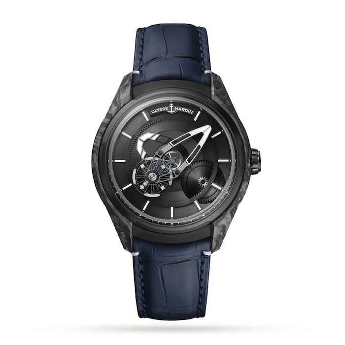 Ulysse Nardin Automatic Men’s Watch with Black Material Dial, Ceramic Case, 50m Water Resistant / 2303-270/CARB