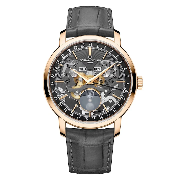Vacheron Constantin 41mm Men’s Watch with Skeleton Material Dial, Gold Case, 30m Water Resistant / 4020T/000R-B654