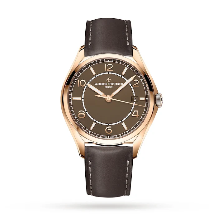 Vacheron Constantin Automatic 40mm Men’s Watch with Brown Material Dial, Gold Case, 30m Water Resistant / 4600E/000R-B576