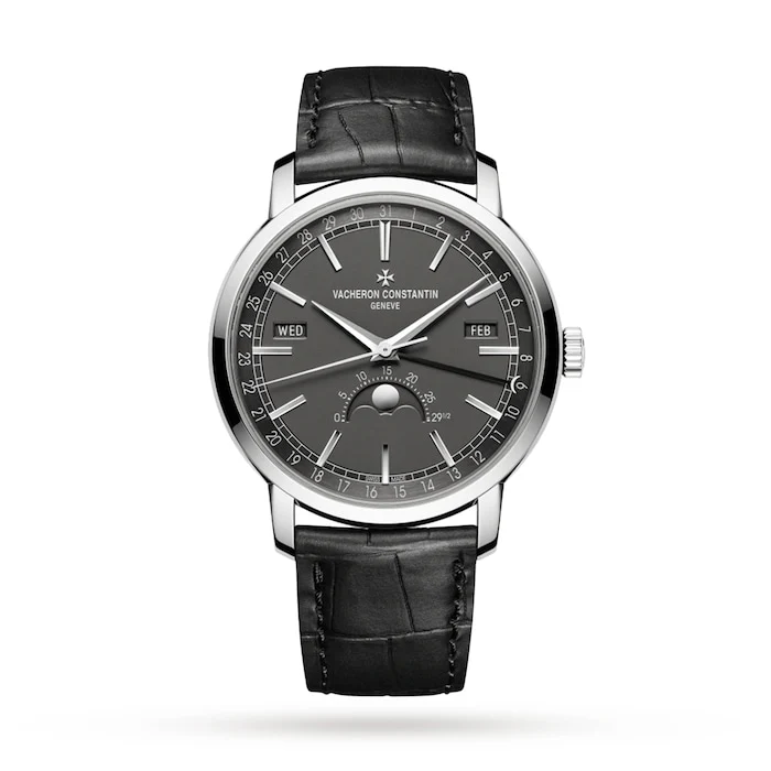 Vacheron Constantin Automatic 41mm Men’s Watch with Grey Material Dial, Gold Case, 30m Water Resistant / 4010T/000G-B740
