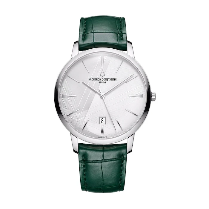 Vacheron Constantin Elegance 40mm Men’s Watch with Silver Material Dial, Gold Case, 30m Water Resistant / 85180/000G-H035