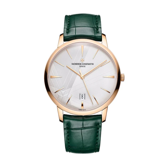 Vacheron Constantin Elegance 40mm Men’s Watch with Silver Material Dial, Gold Case, 30m Water Resistant / 85180/000R-H116
