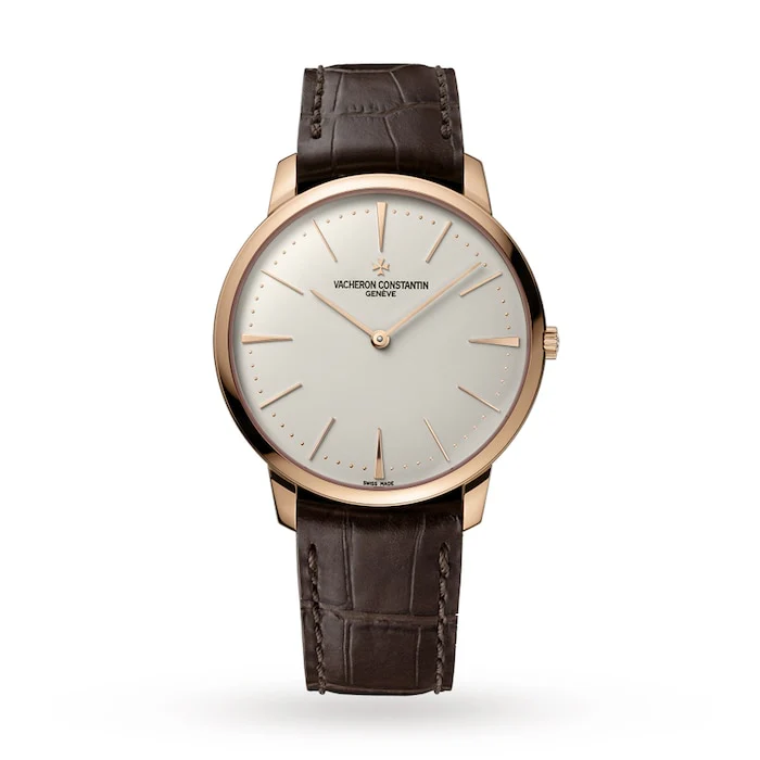 Vacheron Constantin Elegance Manual Wind 40mm Men’s Watch with Silver Material Dial, Gold Case, 30m Water Resistant / 81180/000R-9159