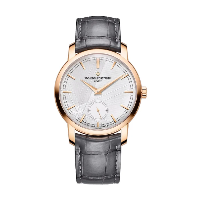 Vacheron Constantin Manual Wind 38mm Men’s Watch with Silver Material Dial, Gold Case, 30m Water Resistant / 82172/000R-H118